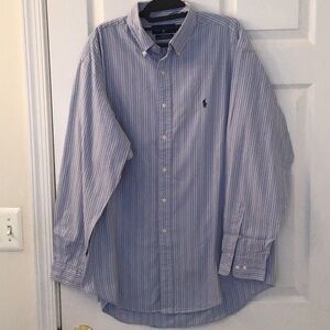 Men's Blue Striped Shirt